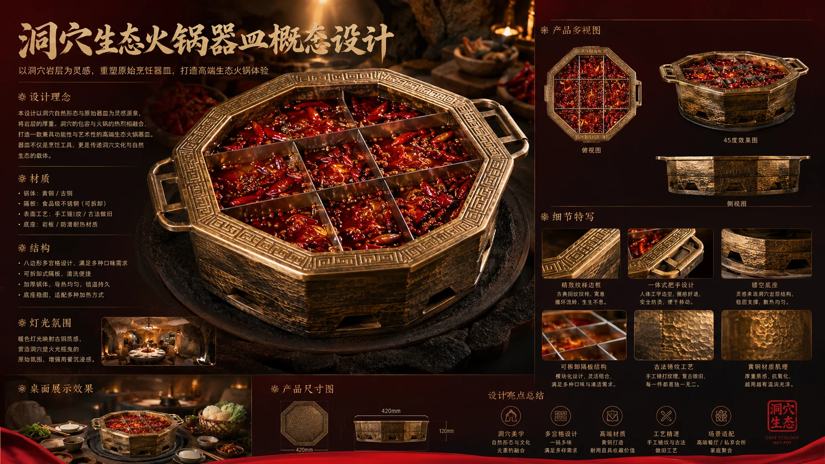 重庆江北大石坝溶洞火锅溶洞设计封面