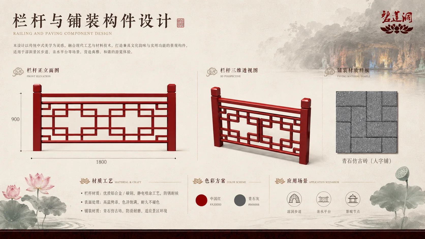 广西桂林阳朔碧莲洞溶洞设计效果图 5