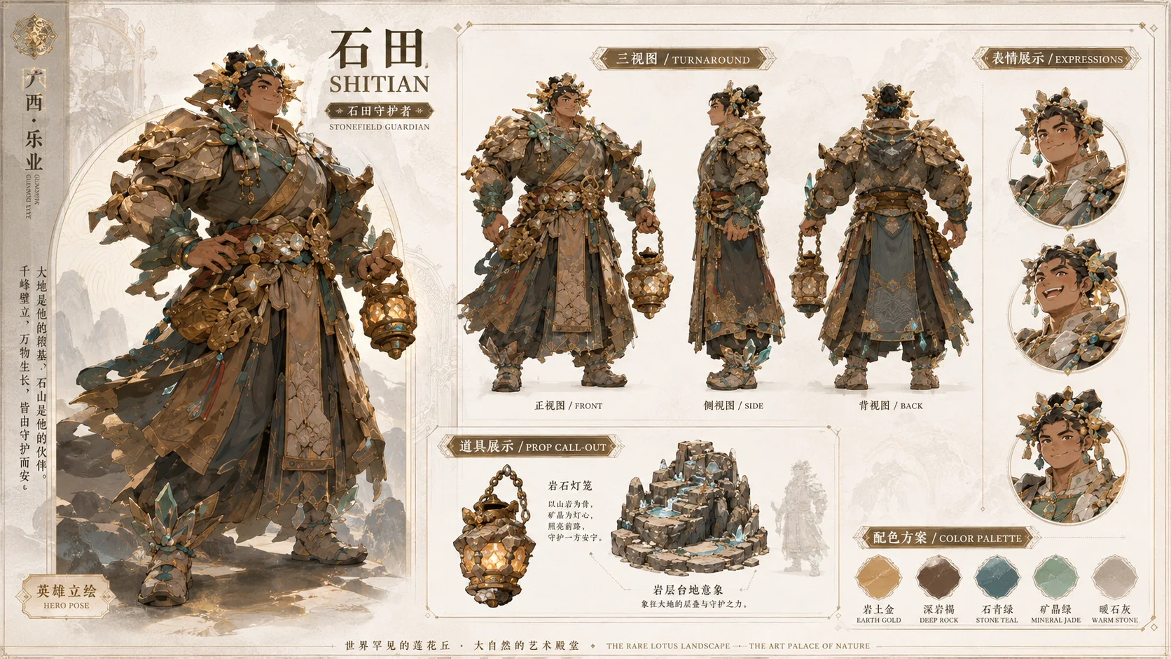 广西罗妹莲花洞角色设计效果图 1