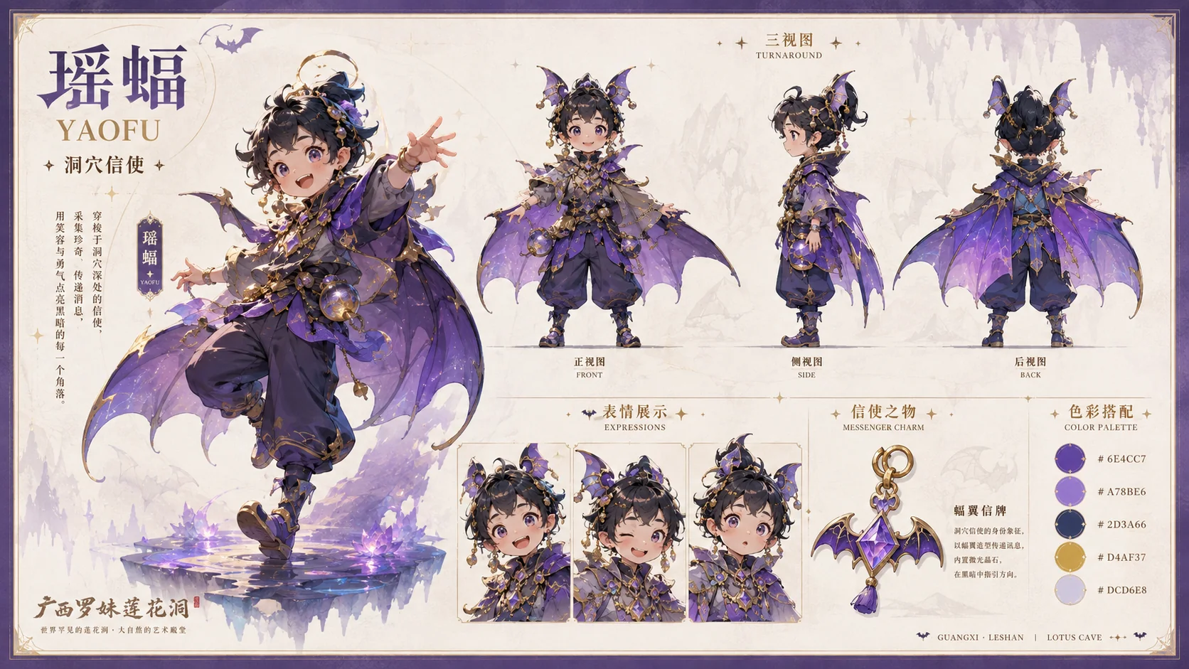 广西罗妹莲花洞角色设计效果图 6