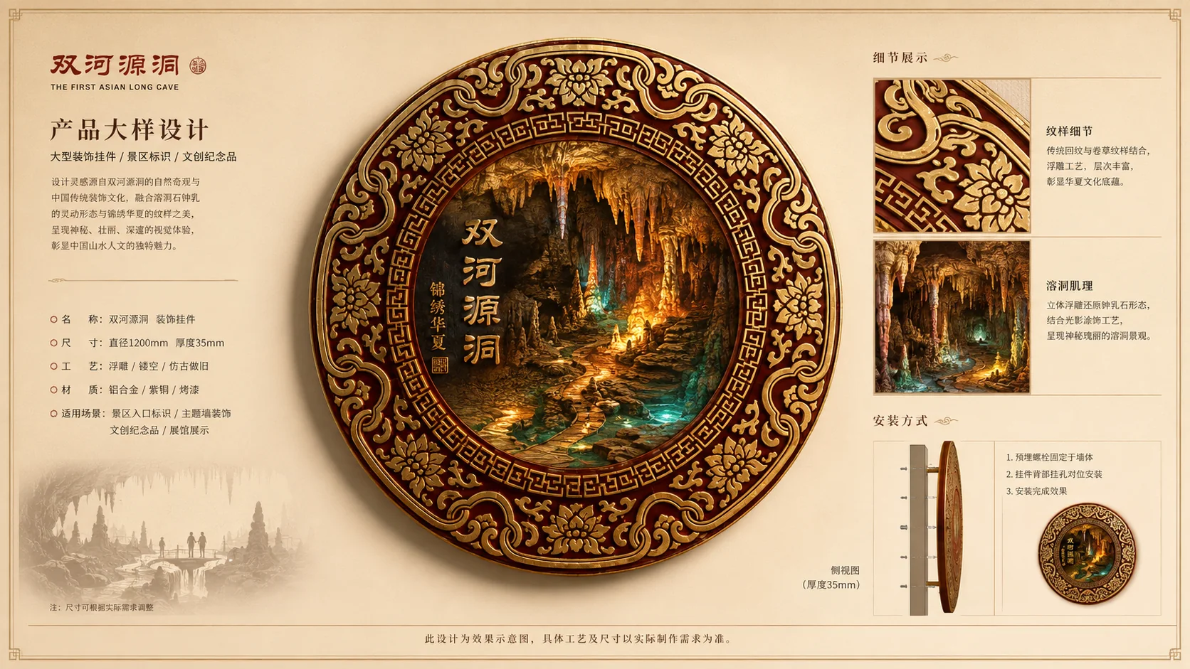 贵州遵义绥阳双河洞大风洞溶洞设计效果图 8