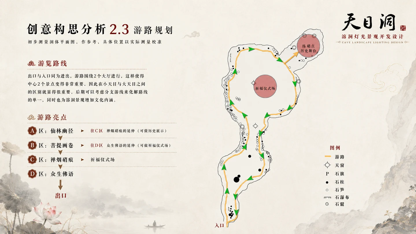 湖南石门罗坪《天目洞》溶洞灯光设计效果图 2
