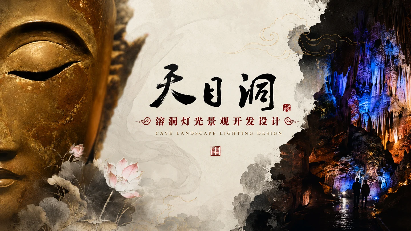 湖南石门罗坪《天目洞》溶洞灯光设计效果图 7