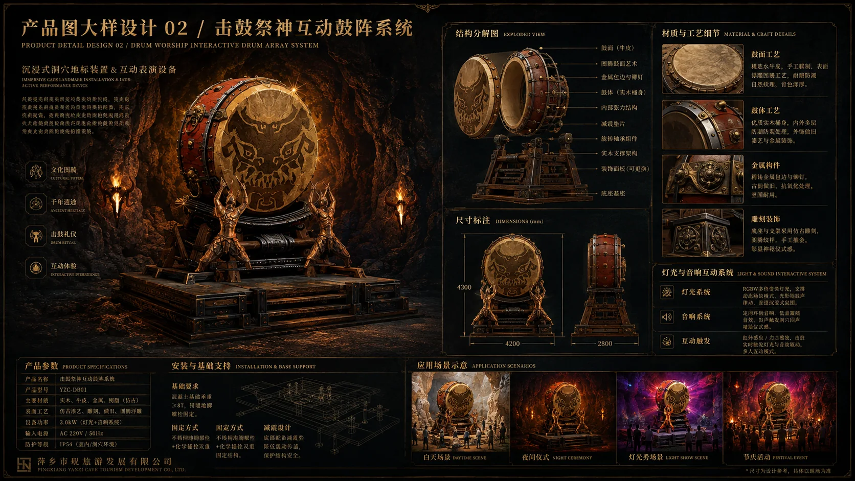 江西萍乡燕子洞溶洞设计效果图 3