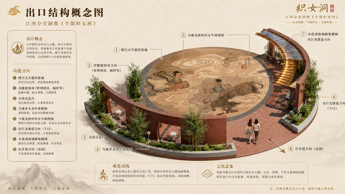 江西新余洞村《织女洞》中国洞都溶洞设计效果图 1