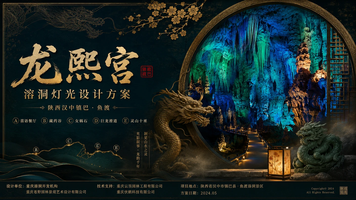 陕西汉中镇巴《龙熙宫》溶洞设计封面